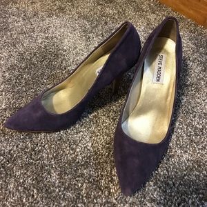 LAST WEEK- Steve Madden Purple Suede Pumps Carmila